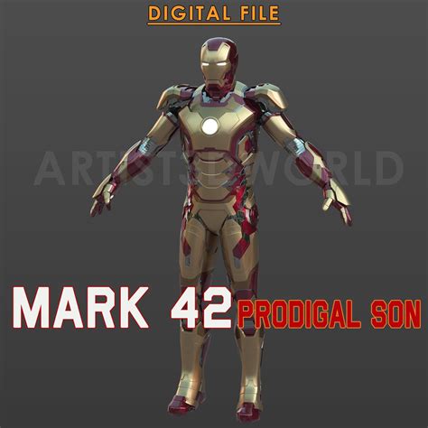 Iron Man Mark Cosplay Suit STL File For 3D Printing High ...