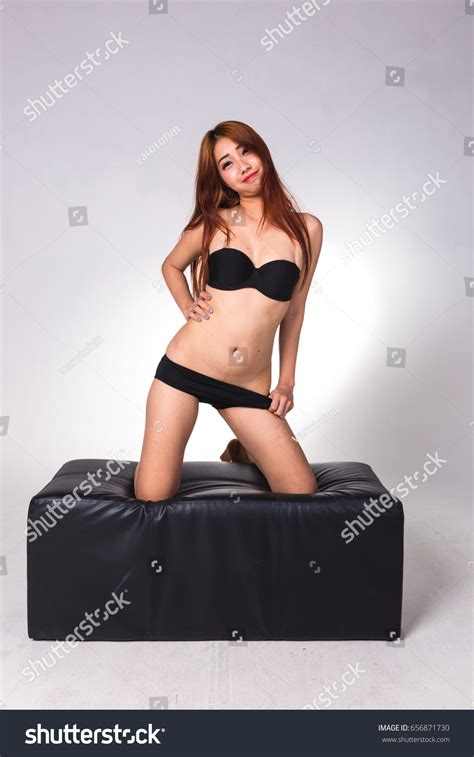 Sexy Asian Woman White Lingerie On Stock Photo 656871730 Shutterstock