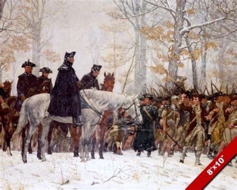 GEORGE WASHINGTON AT VALLEY FORGE PAINTING CANVAS GICLEE 8X10 ART PRINT