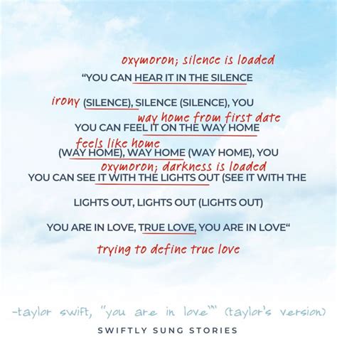 Invisible Moments: Analyzing Swift's 'You Are In Love' Lyrics Meaning ...