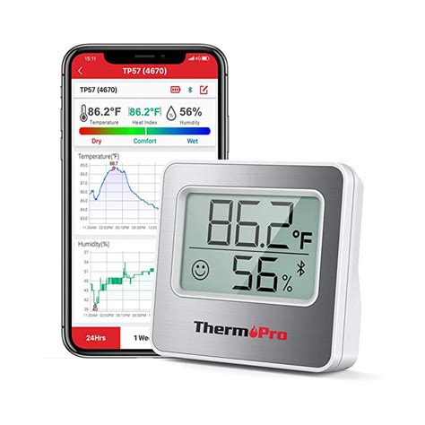 Thermopro TP357 Digital Hygrometer Indoor Thermometer Of 260FT Meat