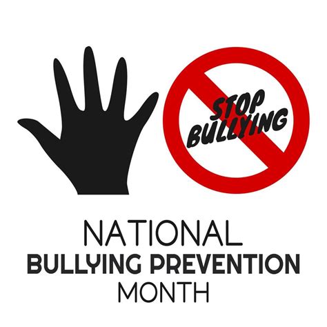 national bullying prevention month vector illustration 5348412 Vector ...