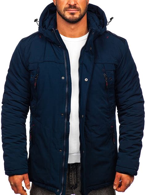 KURTKA ZIMOWA PARKA GRANATOWA 5M713 DENLEY S 12612643533 Allegro Pl