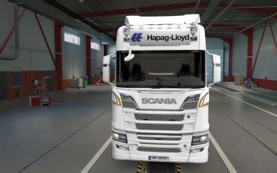 BIG LIGHTBOX SCANIA R AND S 2016 HAPAG LLOYD WHITE 1 40 Modhub Us