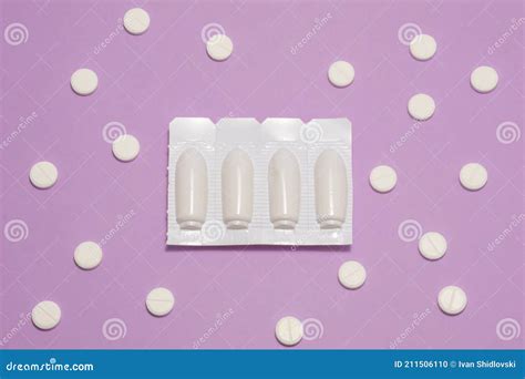 Medical Suppositories In Silver Blister Package Packaging Of