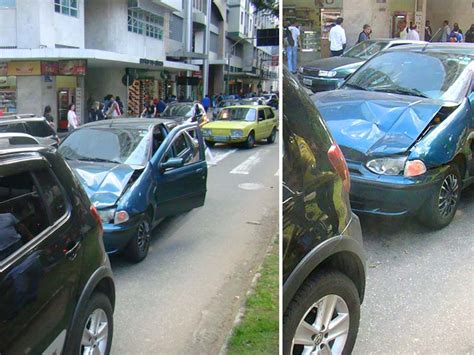 Colis O Entre Ve Culos Causa Tumulto No Centro De Jf Juiz De Fora Mg