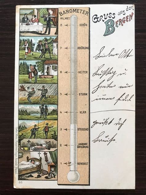 Gruss Aus Den Bergen Mehrbild Litho Barometer Juxkarte Kaufen Auf