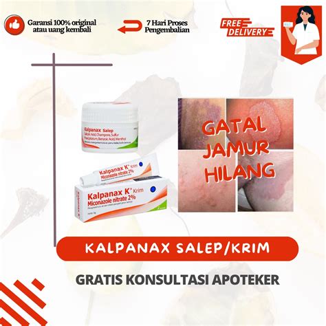 Jual Kalpanak Krim Salep Gram Miconazole Jamur Panu Kadas Kurap