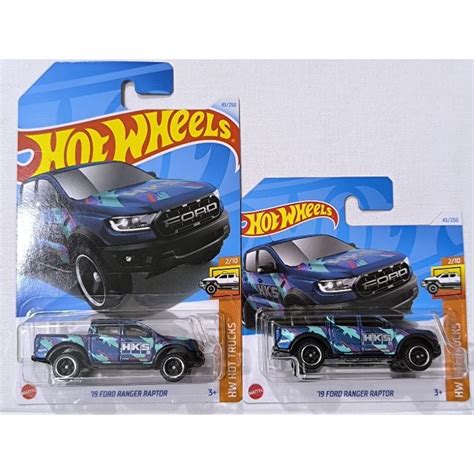 Hot Wheels Ford Ranger Raptor HKS Case G H Long Short Card Shopee Malaysia