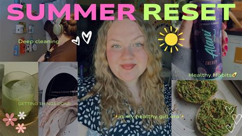 Productive Summer Vlog Deep Cleaning Self Care Glow Up Healthy