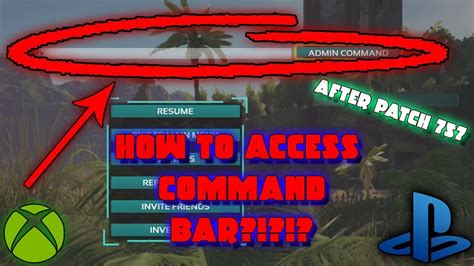 Ark How To Access The Admin Command Bar Use Console Commands Ark Tutorial Youtube