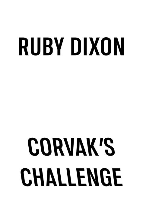 Corvak's Challenge - Ruby Dixon