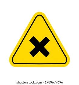 Warning Hazard Triangle Signs Logo Vector Stock Vector Royalty Free