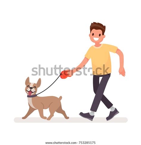 Dog Walking Cartoon Royalty-Free Images, Stock Photos & Pictures ...