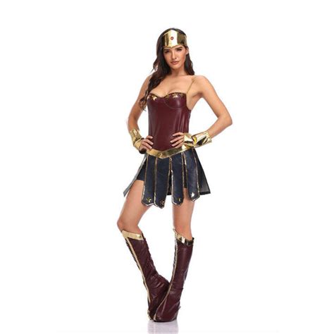 HOT วนฮาโลวนในยโรปและอเมรกา Wonder Woman cosplay ชดภาพยนตรและทศนชดคอสเพลยของ Wonder