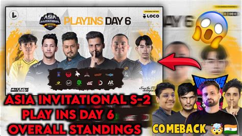 ASIA INVITATIONAL S2 PLAYINS DAY 6 OVERALL STANDINGS ROCKYRDX