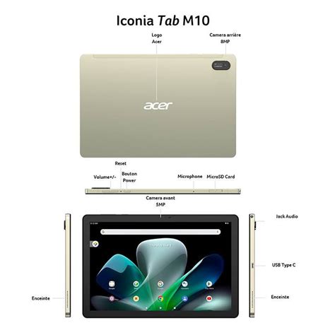 Tablette 10 1 ACER ICONIA M10 4Go 128GO WUXGA Electro Dépôt