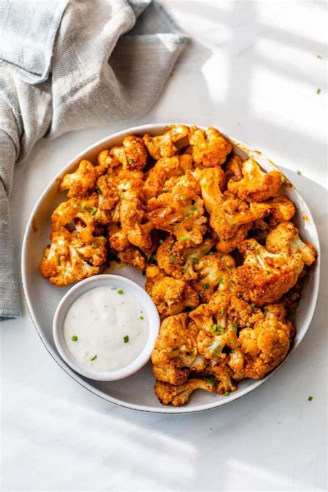 Roasted Buffalo Cauliflower Bites Clean And Delicious