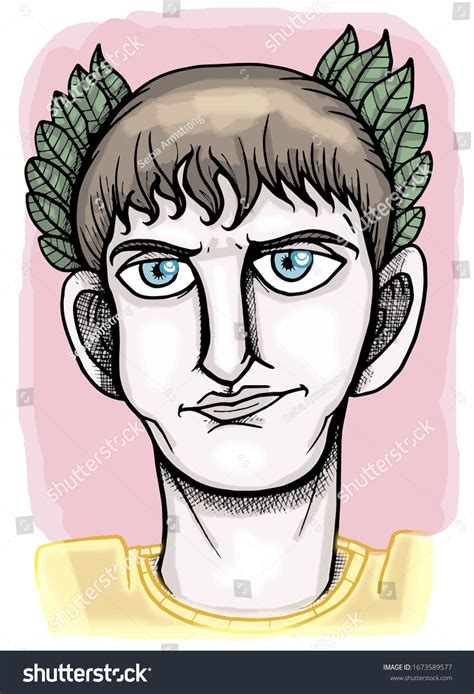 Portrait Roman Emperor Augustus Stock Illustration 1673589577 Shutterstock