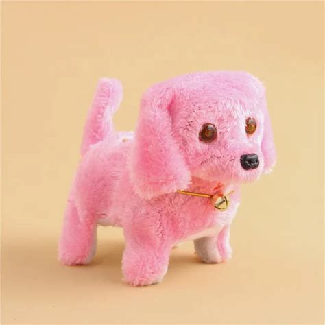 2017 New Pink Robotic Cute Electronic Walking Pet Dog Puppy Kids Toy