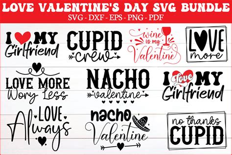 Love Valentines Day Svg Bundle Graphic By Funnysvgmax · Creative Fabrica