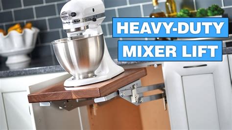 Heavy Duty Mixer Lift Helps You Access And Store Heavy Appliances Youtube