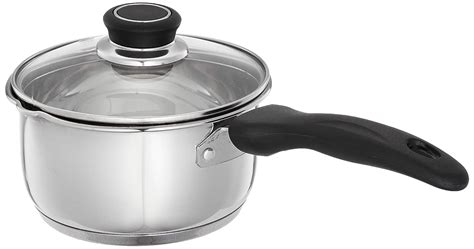 Buy Amazon Brand Solimo Stainless Steel Saucepan With Glass Lid