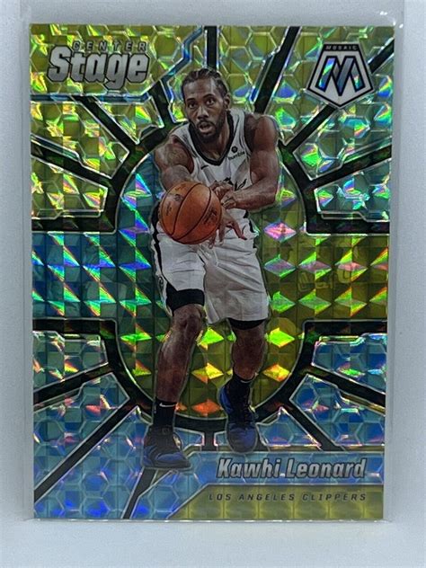 Kawhi Leonard Mosaic Center Stage Insert Card Clippers Ebay