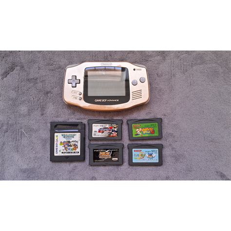 Game Boy Advance Dourado Japones Jogos Originais Agb Gba