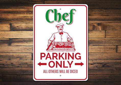 Home And Living Food Sign Quality Aluminum Chef Signs Chef Sign Chef T