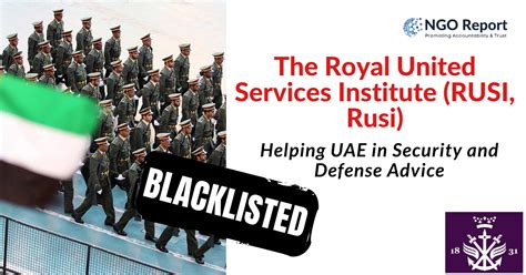 The Royal United Services Institute Rusi Rusi Ngo Report