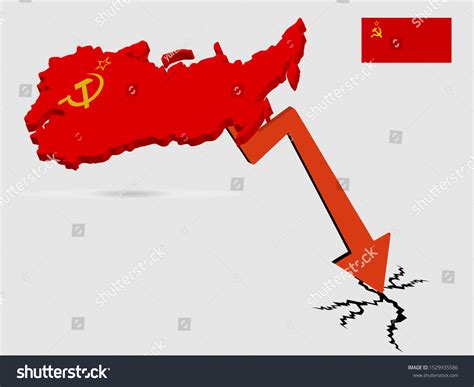 Ussr Economic Crisis Concept Vector Stock Vector Royalty Free 1529935586