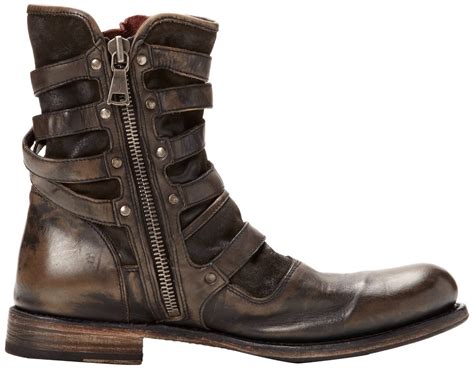 Mensbootsimages John Varvatos Mens Eg Triple Buckle Boot Mens