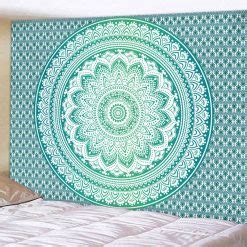 Tenture Zen Mandala Floral Bleu Ma Tenture Murale