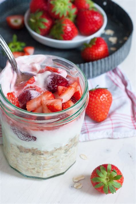 Strawberry Cheesecake Overnight Oats Recipe Overnight Oatmeal