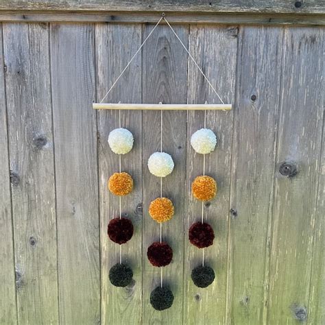 Pompom Wall Hanging Etsy