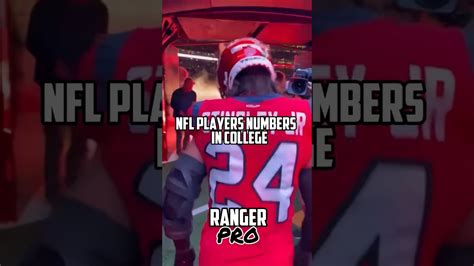 Nfl Players Numbers In College Youtube