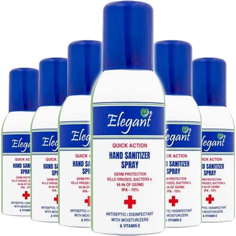 Elegant Ml Hand Sanitizer Spray Pack Of Hygieneforall