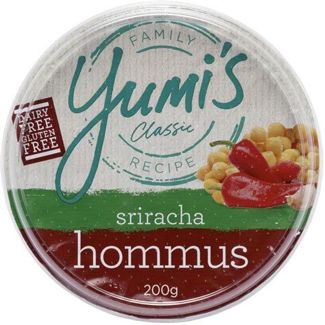 Yumi S Sriracha Hommus Dip G Woolworths