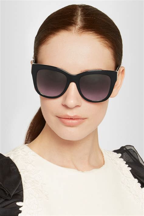 Dolce And Gabbana Cat Eye Acetate Sunglasses Net A Porter Com