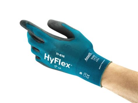 11616100 Ansell Ansell HYFLEX 11 616 Black Nylon Abrasion Resistant