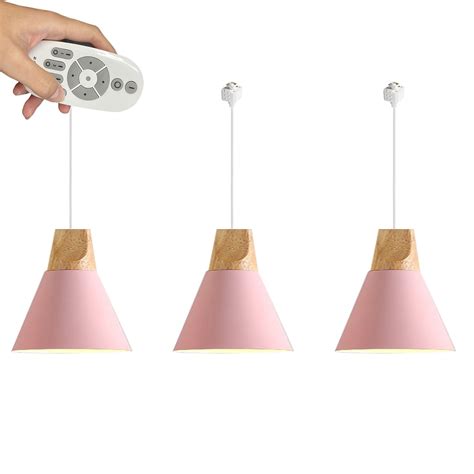 Fsliving Remote Control Pendant Light Lights H Type Track Pendant