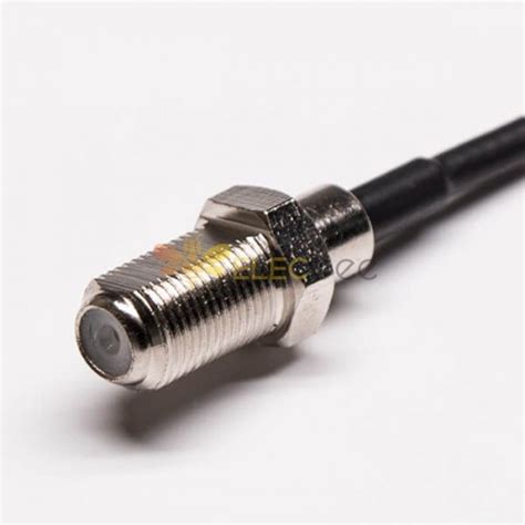 Coaxial Rf Cables F Male Right Angle To Straight F Female Cable Assembly With Rg179