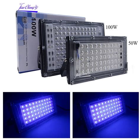 Uv Flood Light 50w 100w Ac220v 395nm 400nm Ultraviolet Fluorescent