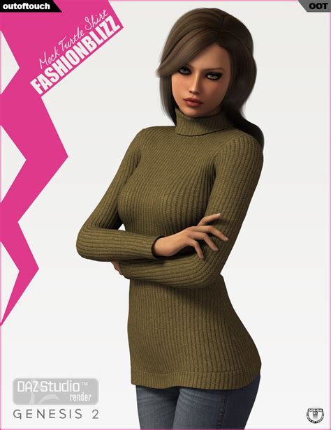 Fashion Blizz Mock Turtle Neck For Genesis Female S D Figure