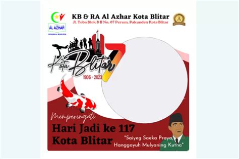 Twibbon Hari Jadi Kota Blitar Ke Tahun Bingkai Foto Ucapan