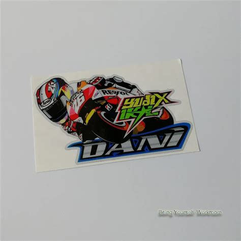 Motorsport Dani Pedrosa No Motorcycle Stickers Vinyle Motocross Road