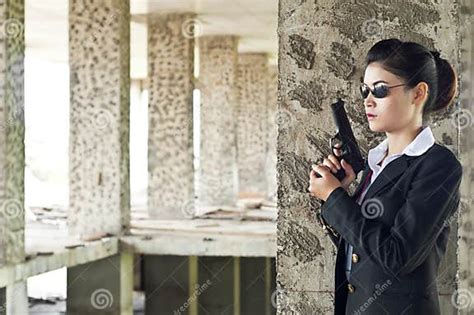 Fbi Woman Agent Stock Photo Image Of Aiming Federal 33057648