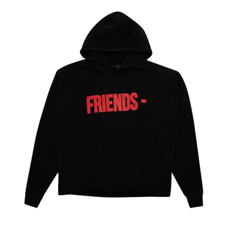 Vlone Friends Hoodie Blackred Goat