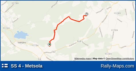 Ss Metsola Stage Map Helsinki Ralli Rally Maps